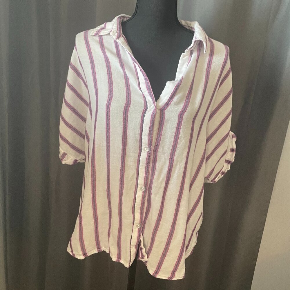 271. Gloria Vanderbilt, Womens Button Down Top, Size XL, EUC